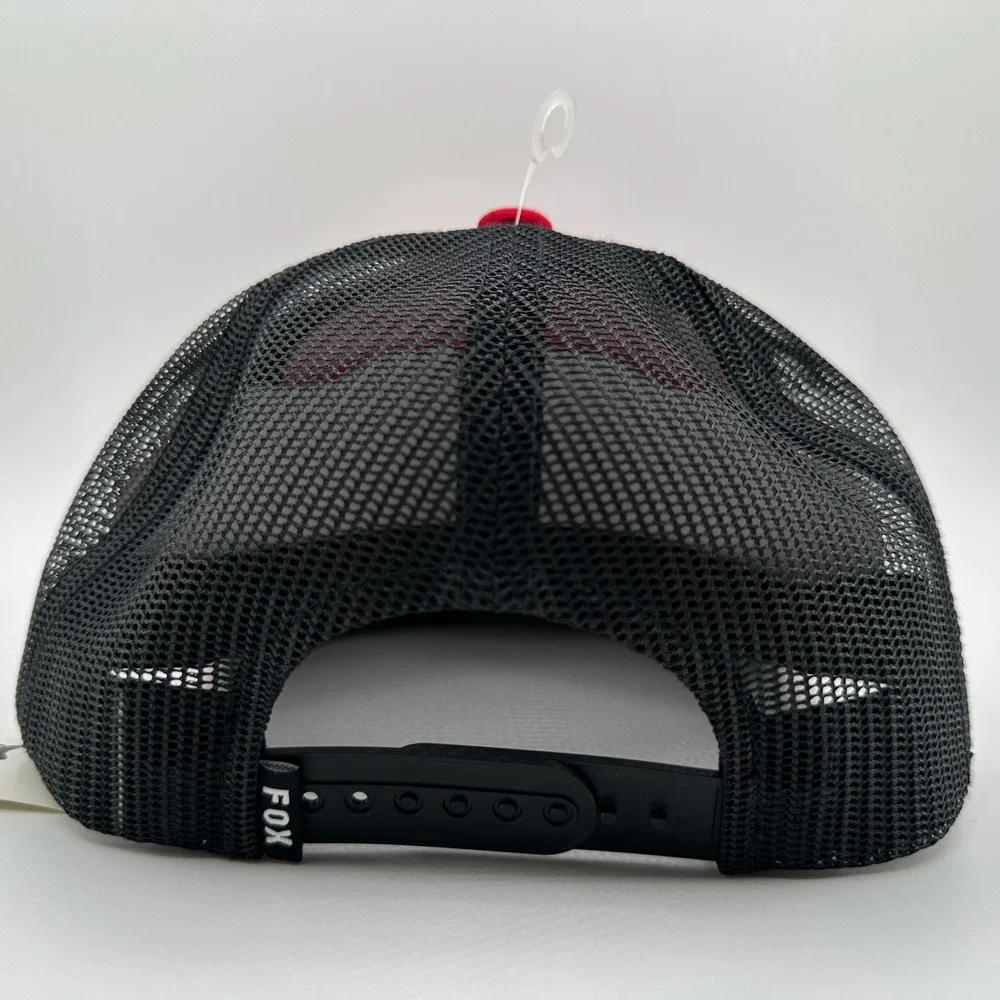 Fox Racing Absolute Snapback Kids Hat YOUTH Mesh Back Flame Red Cap NEW